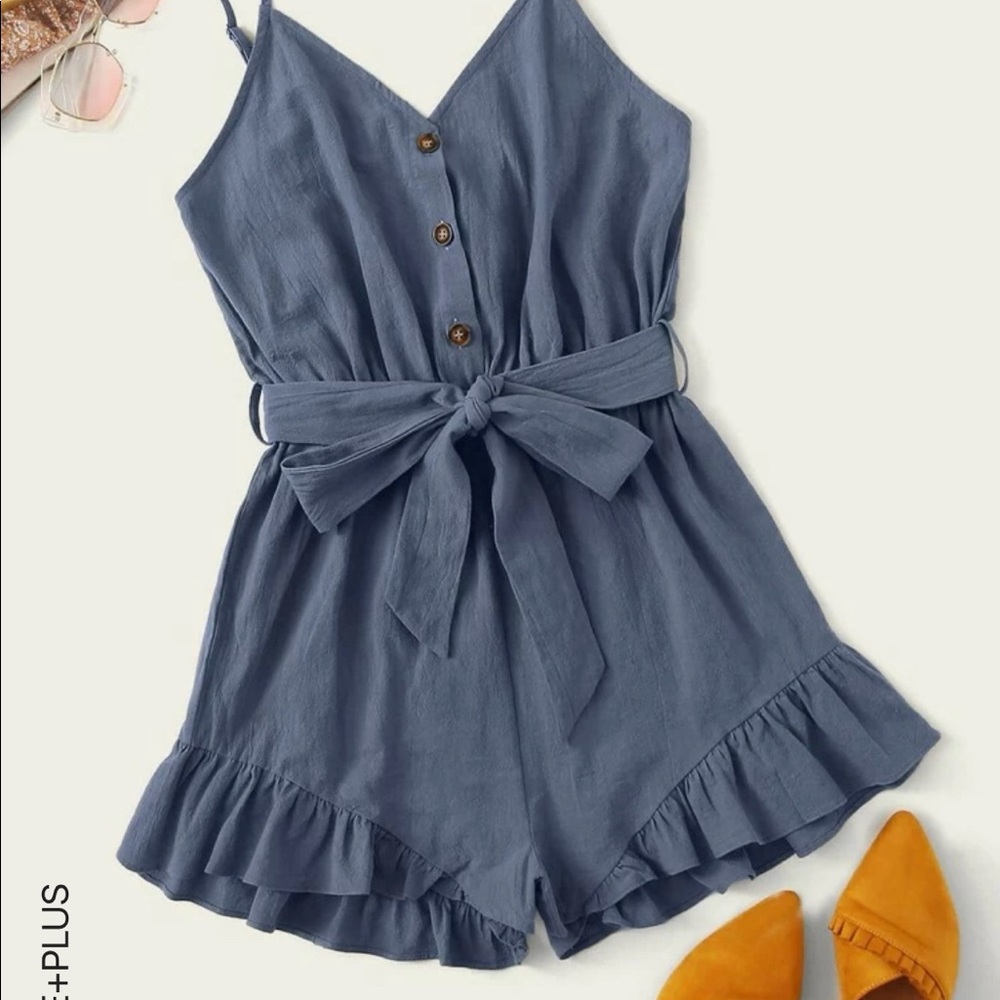 Denim romper